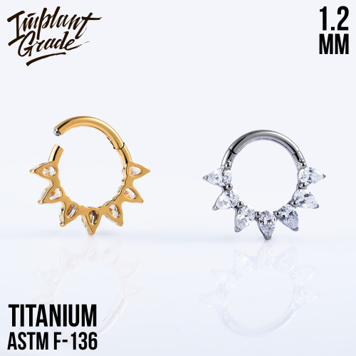 Кольцо-кликер Мэй Gold 1.2 мм фото 4